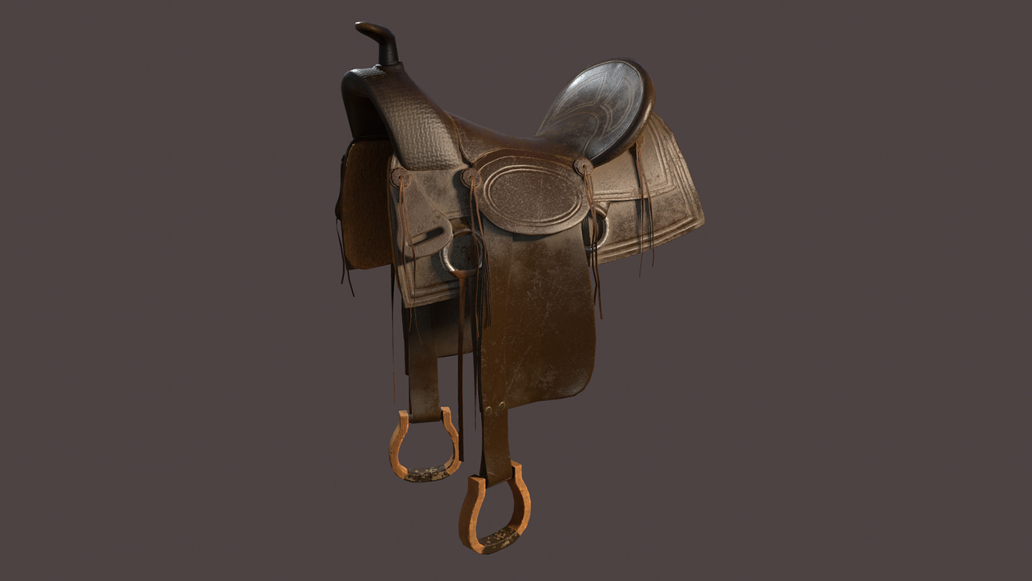 render of a saddle