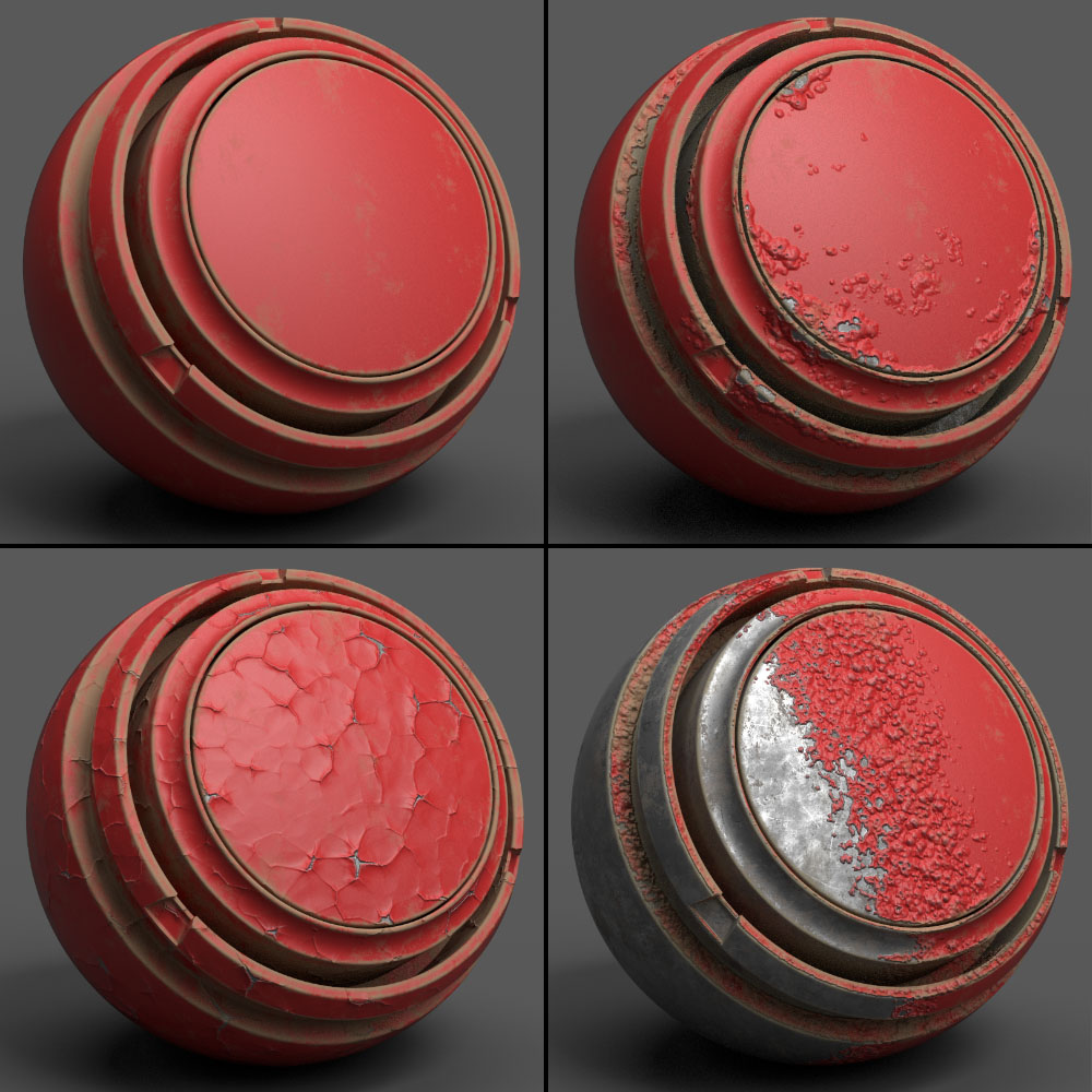 an aged paint filter for use with substance painter